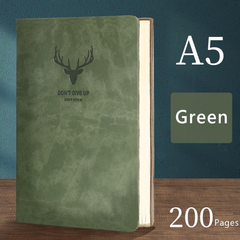 Luxurious A5 Leather-bound Journal: 200 Pages for Creative Expression