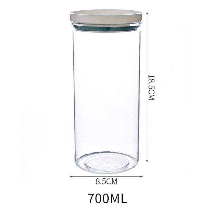 Transparent Sealed Ring Kitchen Jar: Fresh Food Storage Solution