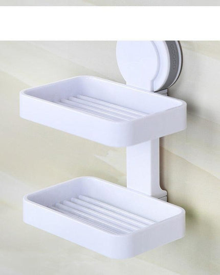 Wall-Mounted Soap Dish with Advanced Drainage Feature