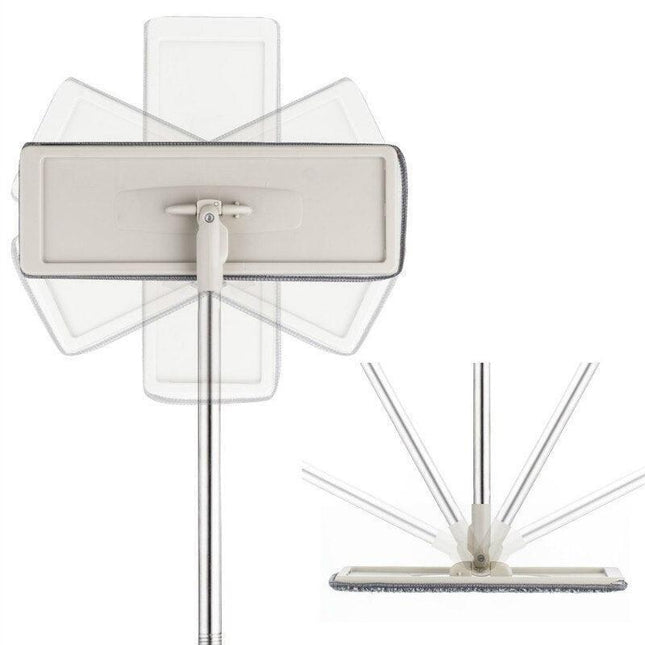 Stainless Steel Cleaning Mop Set with Advanced Drying Feature for Effortless Home and Garden Maintenance