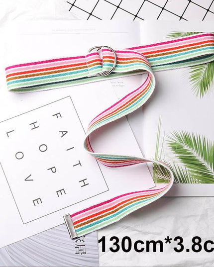 Trendy Unisex Harajuku Letter Printed Canvas Belt - Essential Accessory for Style Aficionados