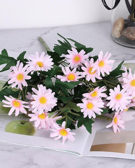 Charming Daisy Forks: 24-Piece Rustic Floral Dining Ensemble for Creative Decor