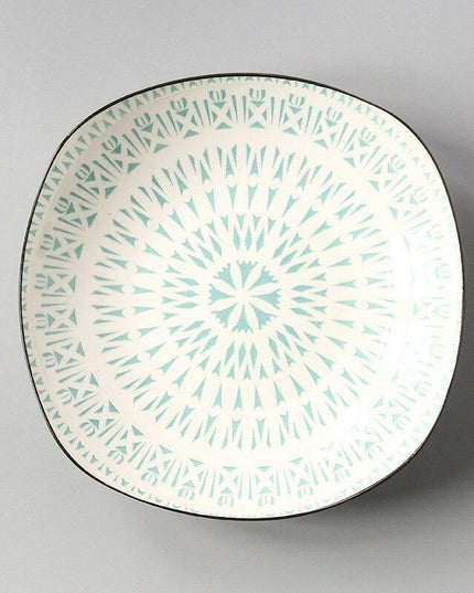 Handcrafted Japanese Square Ceramic Plate: Exquisite Table Artistry