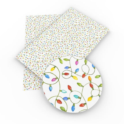 Crimson Holiday Faux Leather Crafting Kit - DIY Festive Fabric Set