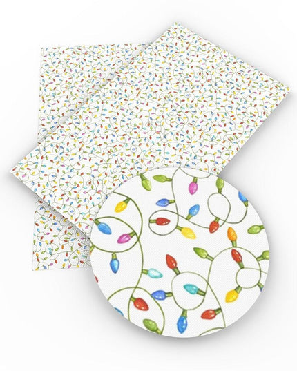 Crimson Holiday Faux Leather Crafting Kit - DIY Festive Fabric Set