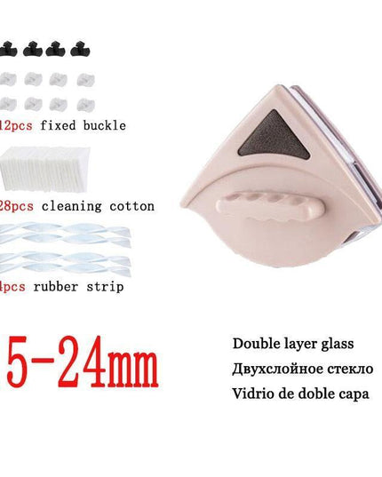 Magnetic Window Cleaning Tool with Safety Features: Achieve Crystal-Clear Double-Glazed Surfaces Effortlessly