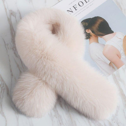 Opulent Fox Fur and Wool Scarf Collar - Transform Your Winter Wardrobe with Elegance