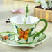 Butterfly Bamboo Coffee Cups with 3D Cartoon Design