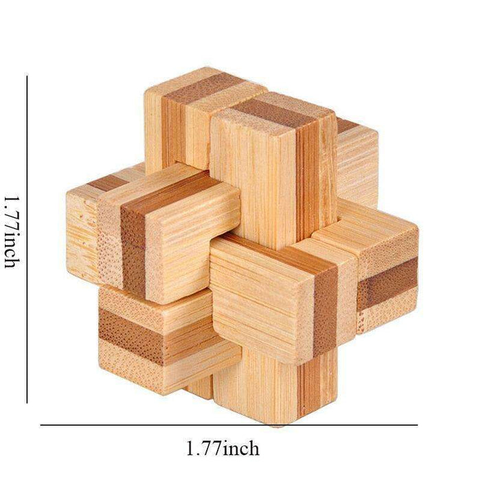 Engaging Wooden Lu Ban Lock Puzzle: A Stimulating Brain Teaser for All Ages – Boost Cognitive Skills and Problem-Solving Abilities