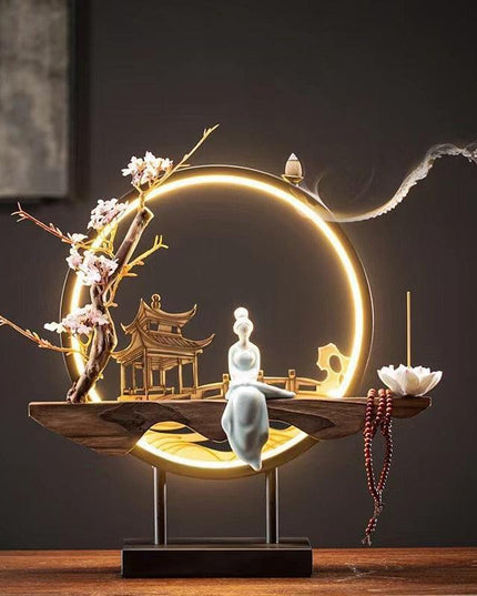 Serenity Flow Ceramic Backflow Incense Burner