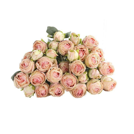 Opulent Silk Rose Bouquet: Stunning Botanica Florals for Elegant Home Accents