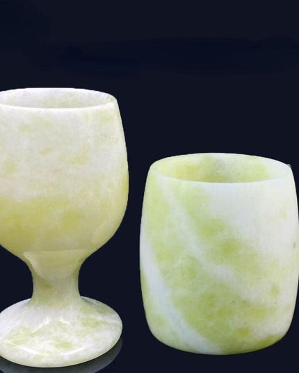 Luxurious Jade Stone Kung Fu Tea Set for Elegant Tea Ceremonies