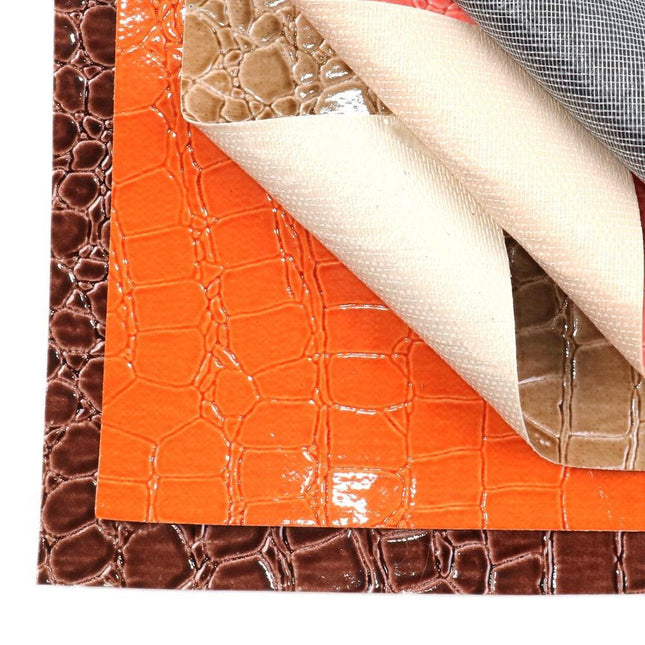 Stone-Inspired Luxury Faux Leather Crafting Fabric for Artisans