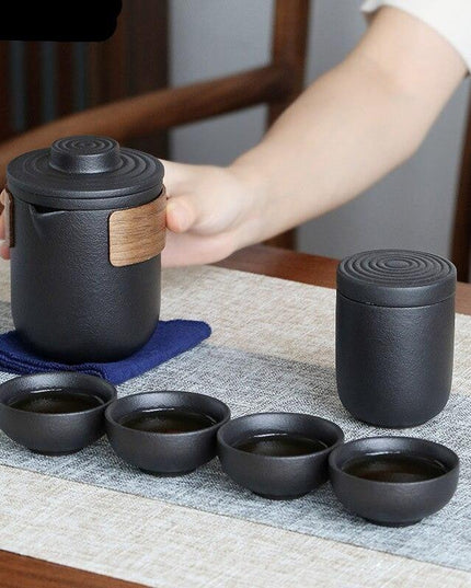Travel-Friendly Kung Fu Tea Set: Savor Tea Anywhere