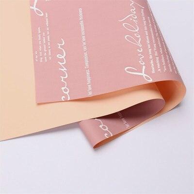 Elegant Floral Alphabet Gift Wrap Collection - Premium Waterproof Crafting Kit - Korean Design Essentials