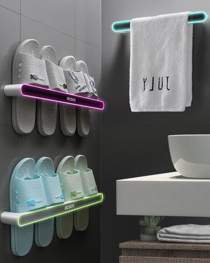 Stylish Wall-Mounted Organizer for Towels and Shoes