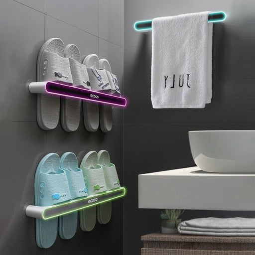 Multi-Functional Wall-Mounted Organizer for Towels and Shoes