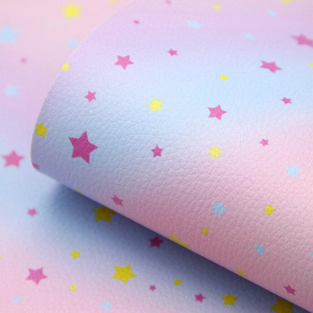 Chic Polka Dot Faux Leather Crafting Fabric