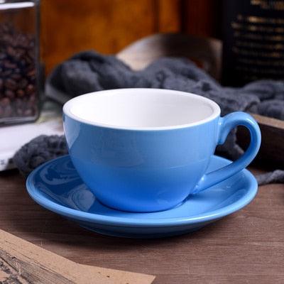 European Elegance 220ml Ceramic Coffee Cup Set