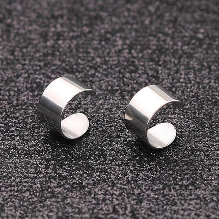 Gold-Plated Stainless Steel Non-Pierced Ear Cuffs - Chic Accessory for All Styles