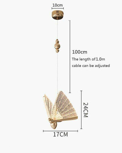 Enchanting Butterfly LED Pendant Lights - Elegant Illumination for Stylish Home Decor