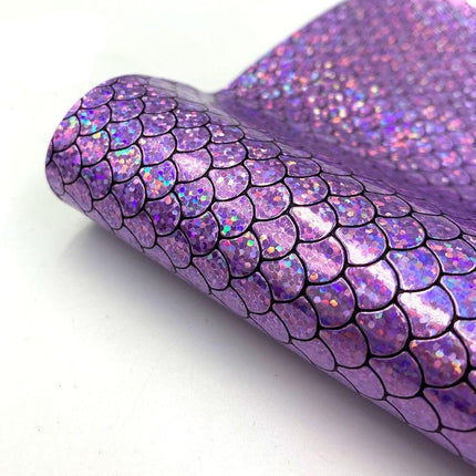 Holographic Mermaid Faux Leather - Ultimate DIY Essential for Creators