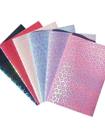Colorful Leopard Print Faux Leather Craft Sheets - DIY Creativity Kit, 22*30CM
