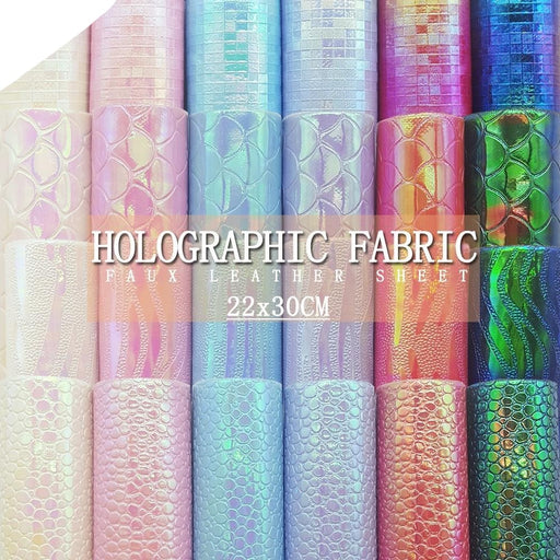 Crafting Kit Featuring Elegant Mermaid and Snake Pattern Faux Leather Sheets