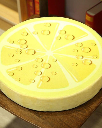 Fruity Fun Plush Cushion Set - Watermelon, Kiwi, Lemon Decorative Trio