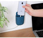 Wall-Mounted Storage Box with Phone Charging Port and Remote Control Holder