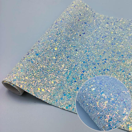 Glistening Gem Star Chunky Glitter Faux Leather - Premium Crafting Vinyl