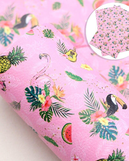 Blooming Elegance: Premium Floral Faux Leather for Inspired DIY Creations