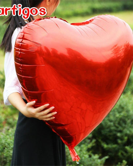 Love-Inspired Red Heart Foil Balloon Collection for Memorable Celebrations