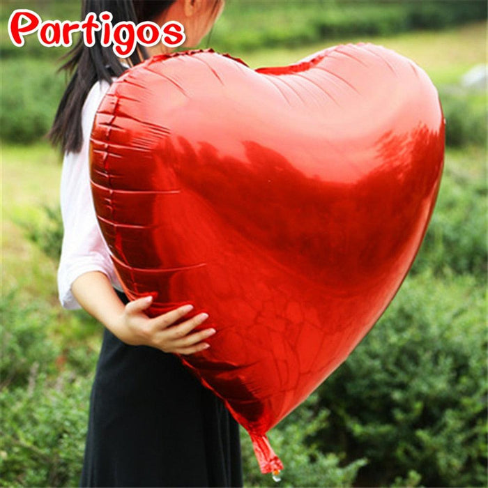 Love-Inspired Red Heart Foil Balloon Collection for Memorable Celebrations