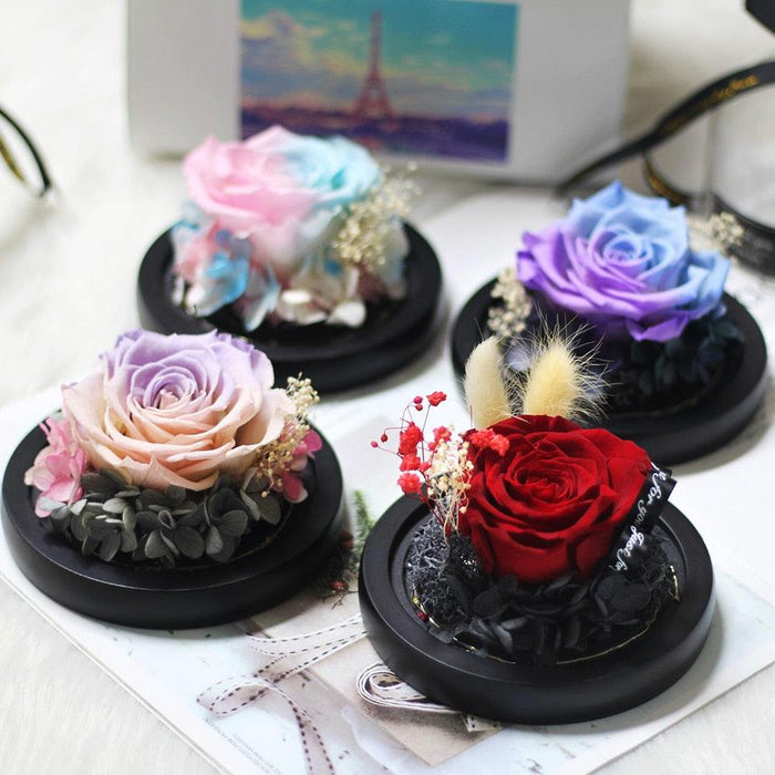Eternal Romance Rose Glass Dome: A Timeless Symbol of Love and Grace