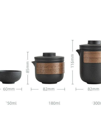 Elegant Travel Ceramic Kung Fu Tea Set for Discerning Tea Lovers