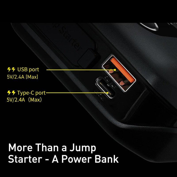 High-Performance Jump Starter & Power Bank Kit - 20000mAh / 10000mAh with 12V 2000A Starting Device