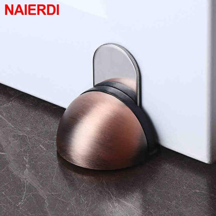SilentShield Magnetic Door Stopper Set - Premium Stainless Steel for a Peaceful Home