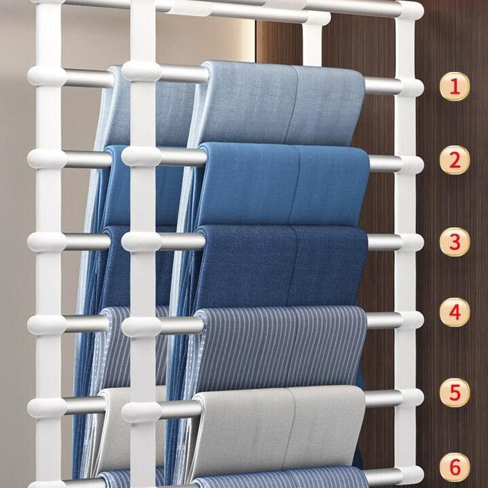 Chic Stainless Steel Wardrobe Organizer for Effortless Closet Organization