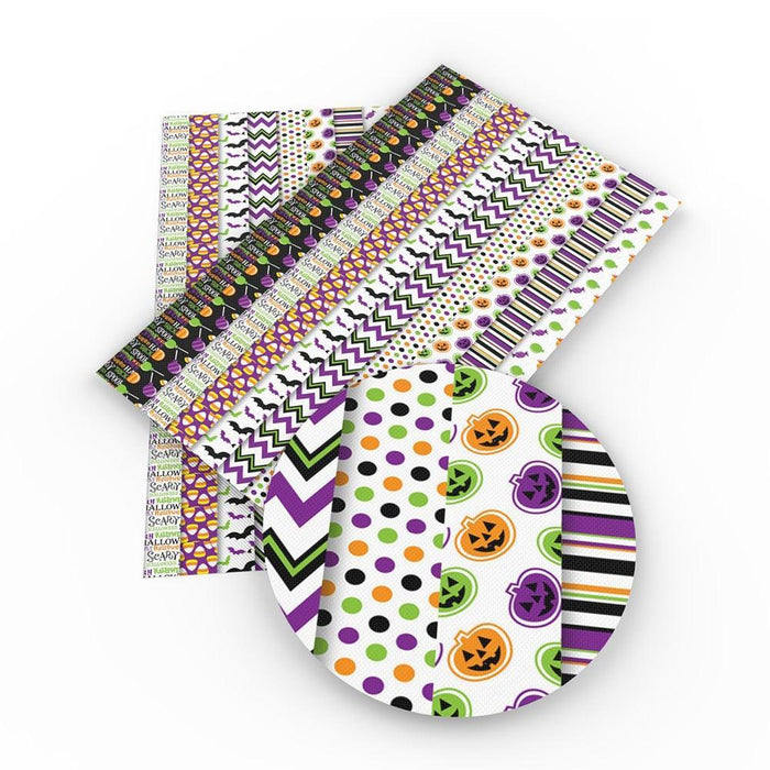 Spooky Vibes Halloween Faux Leather Crafting Sheets - 20x33cm
