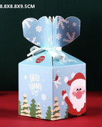 18-flower blue Santa