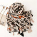 Luxurious Blue Porcelain Cashmere Blend Shawl - The Perfect Accessory for Any Occasion
