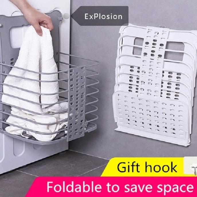 Compact Foldable Laundry Basket: Space-Saving Clothes Storage Solution