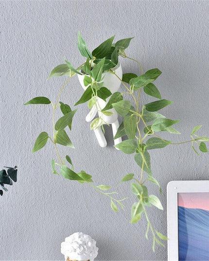 Chic White Resin Nordic Hanging Vase Set - Modern Home Accent Collection