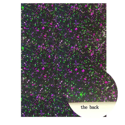 Sparkling Black Faux Leather Crafting Kit - Essential DIY Supplies