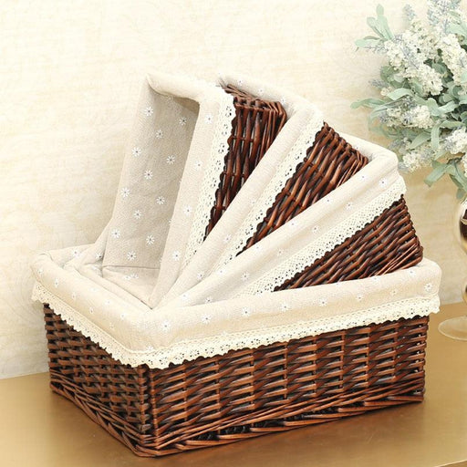 Elegant Handwoven Willow Storage Baskets for Stylish Home Decor