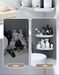 Triangle Wall Mounted Bathroom Storage Shelf with Intelligent Drainage System
