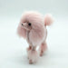 Pink Poodle Plush Toy - 4 Inch Simulation Dog for Home Decor or Crafting