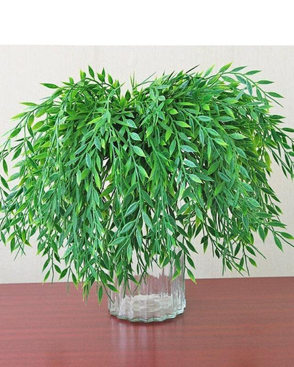 Tranquil Beauty: Lifelike Willow Leaf Bouquet for Elegant Home Decor