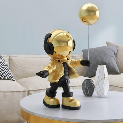 Astronaut-Inspired Resin Key Storage Sculpture